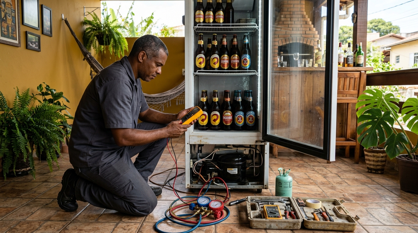 Conserto de placa eletrônica de cervejeira em Volta Redonda‑RJ